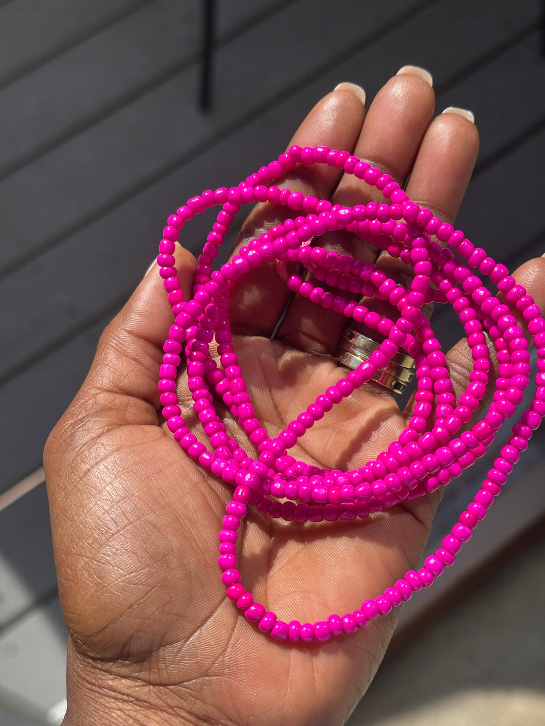 Fuchsia Glow Waist Beads
