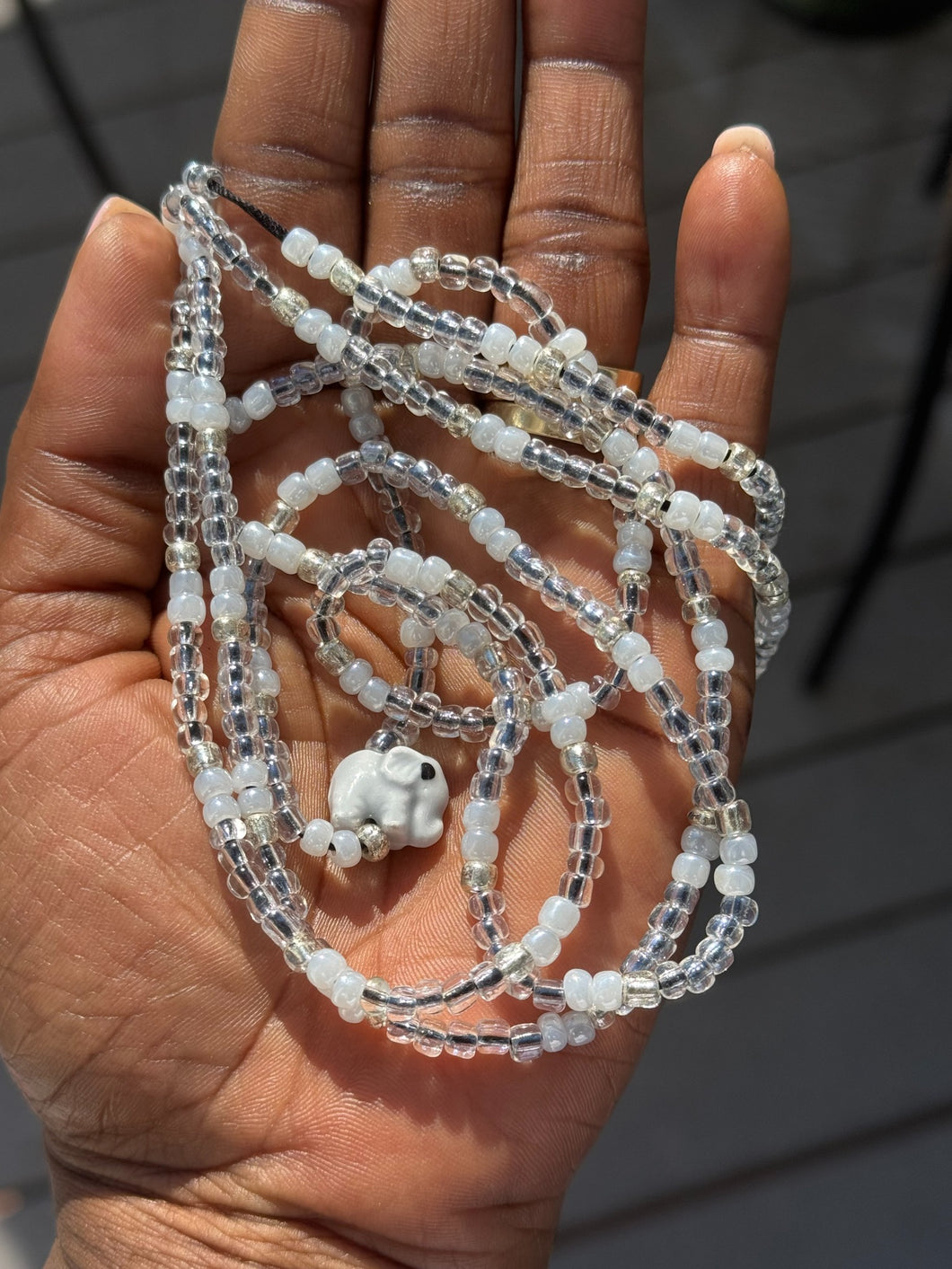 Moonlit Elephant Waist Beads