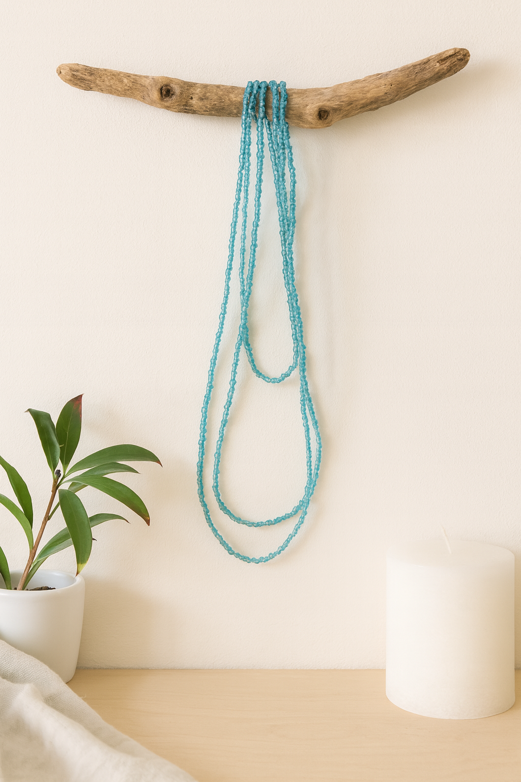 Crystal Blue Waist Beads